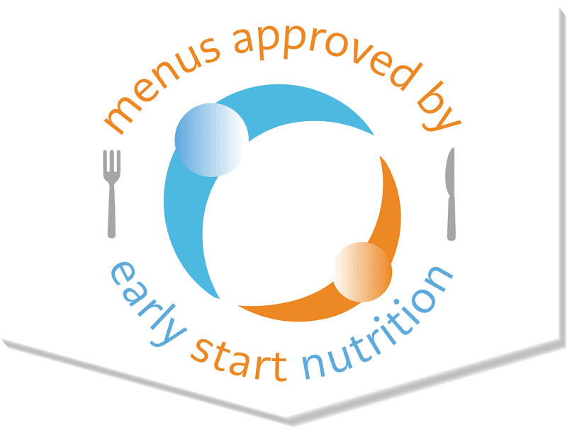 Menu approved by Early Start Nutrition logo